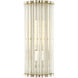Warwick 1 Light 7 inch Contemporary Silver Leaf ADA Wall Sconce Wall Light, Tall, Bunny Williams Collection