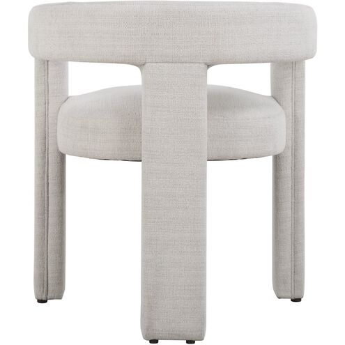 Perspective Ecru Polyester Fabric Dining Chair