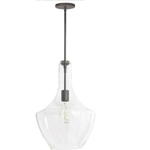 Petalite 1 Light 12.5 inch Matte Black Pendant Ceiling Light