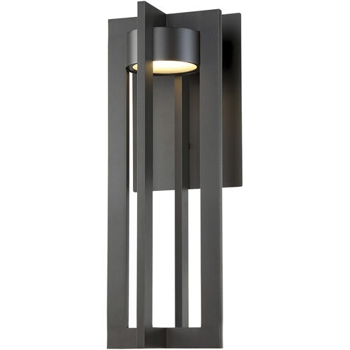 Chamber LED 20.06 inch Bronze Outdoor Wall Light, dweLED