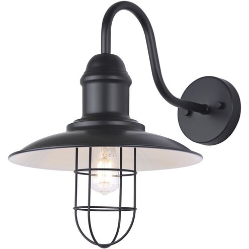 Felix 1 Light 15 inch Black Outdoor Wall Light