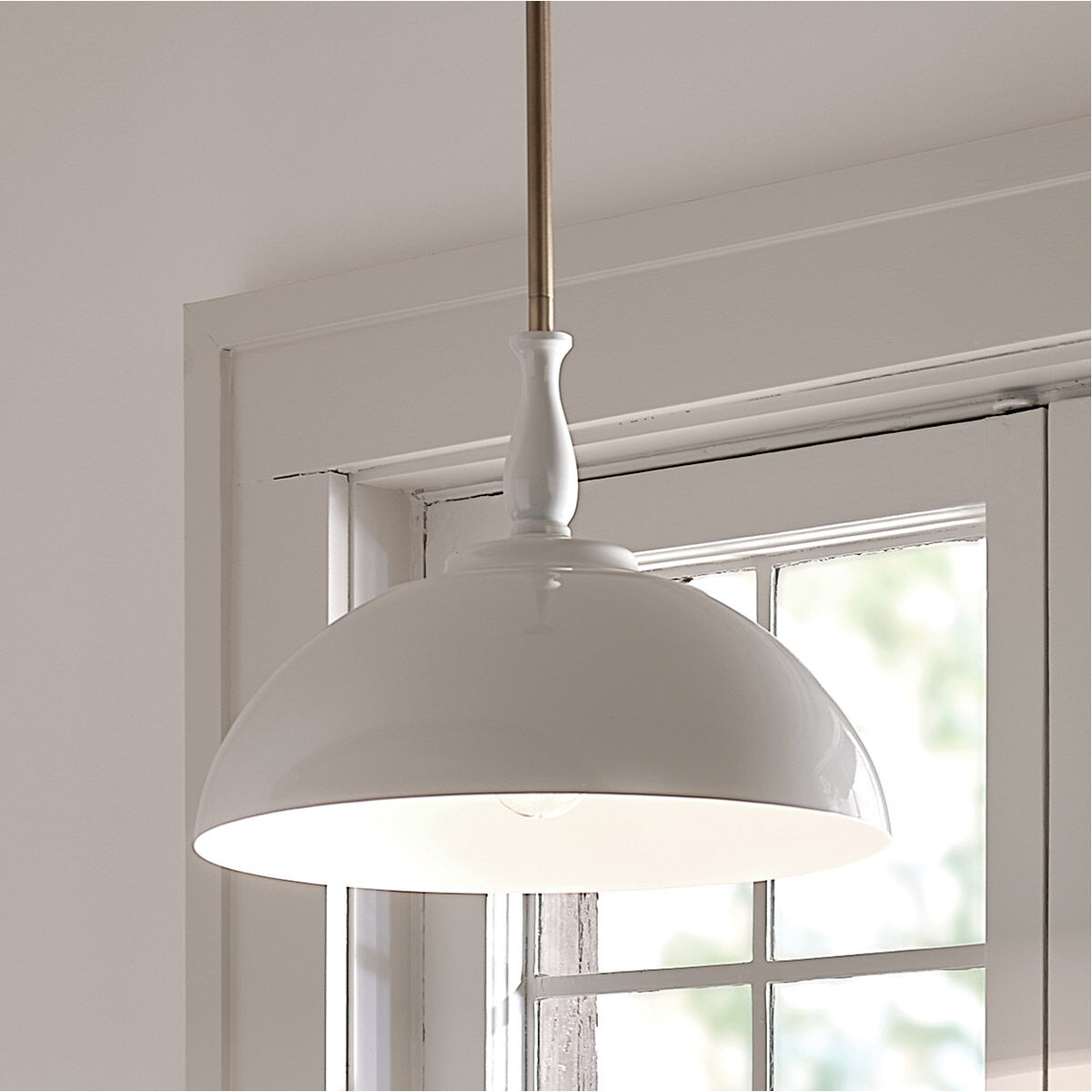 Homestead Fira 1 Light 14 inch White Pendant Ceiling Light, Fira