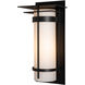 Banded 1 Light 20.3 inch Coastal Black Outdoor Sconce, Large