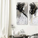 Metro Black and White and Metallic Wall Sculpture