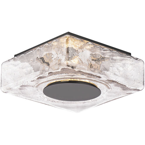 Cuboid LED 10 inch Black Flush Mount Ceiling Light in 3500K, dweLED