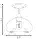 Modern 1 Light 10.75 inch Natural Brass Semi-Flush Ceiling Light