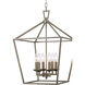 Lacey 6 Light 16 inch Antique Silver Leaf Pendant Ceiling Light