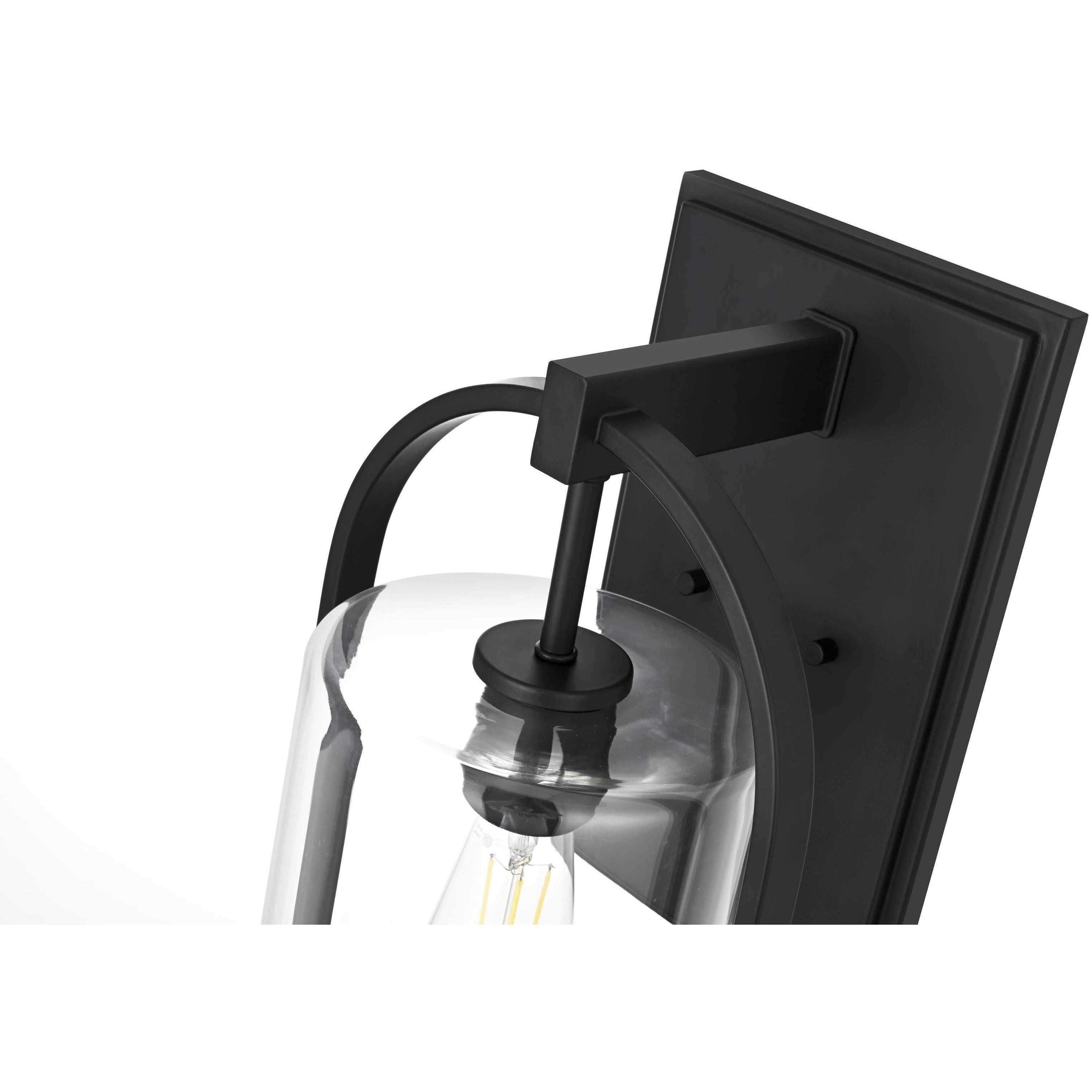 Jaxson 1 Light 24 inch Black Outdoor Wall Sconce