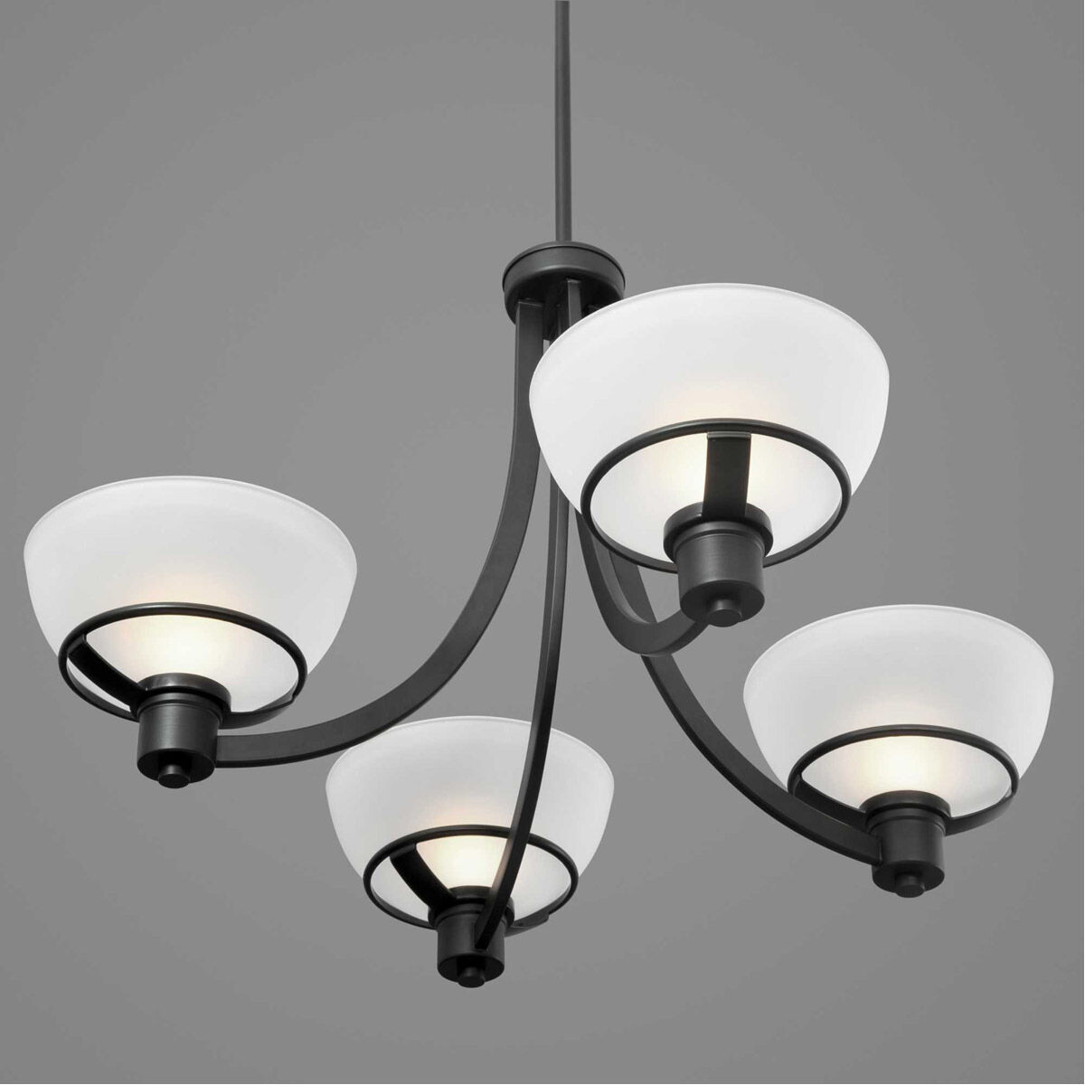Domain 4 Light 29 inch Matte Black Chandelier Ceiling Light