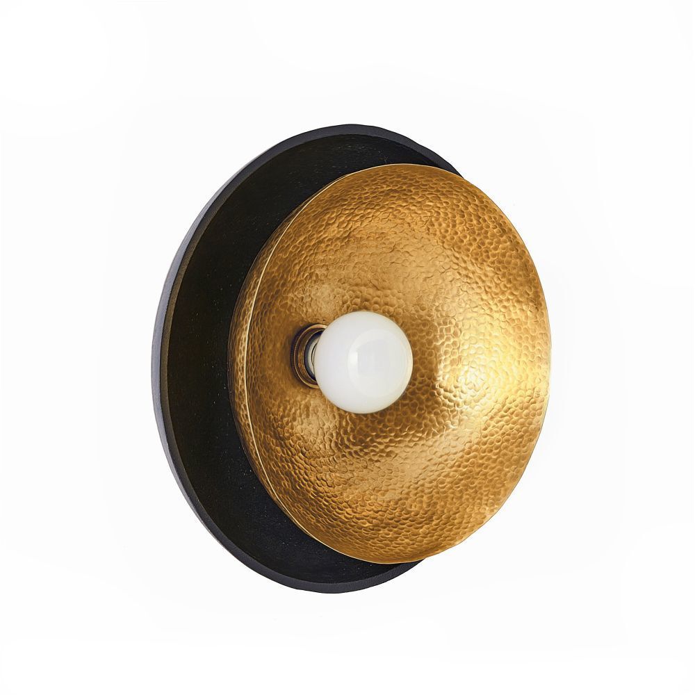 Amani Blackened Iron Flush Mount Ceiling Light