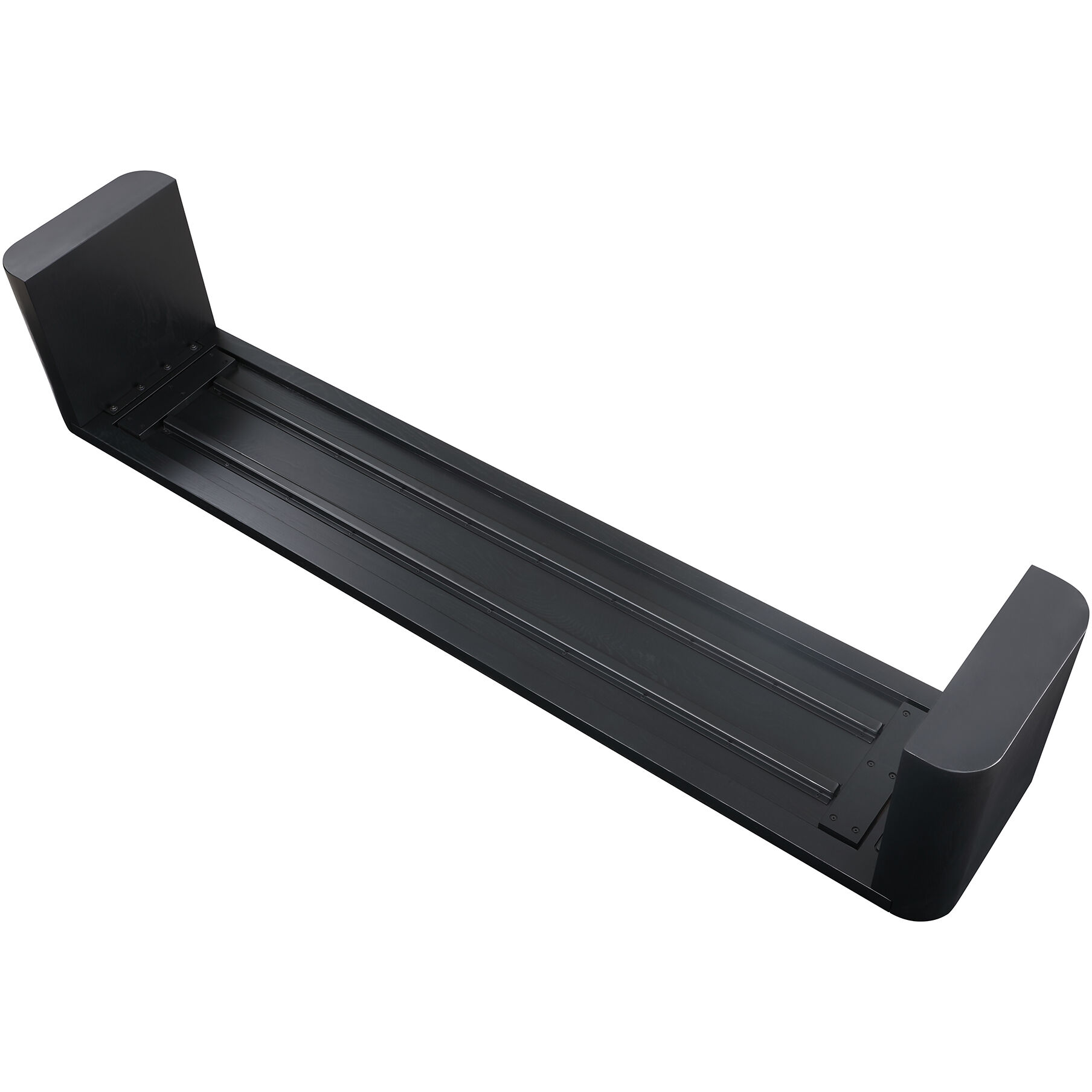 Post Black Dining Bench, Large