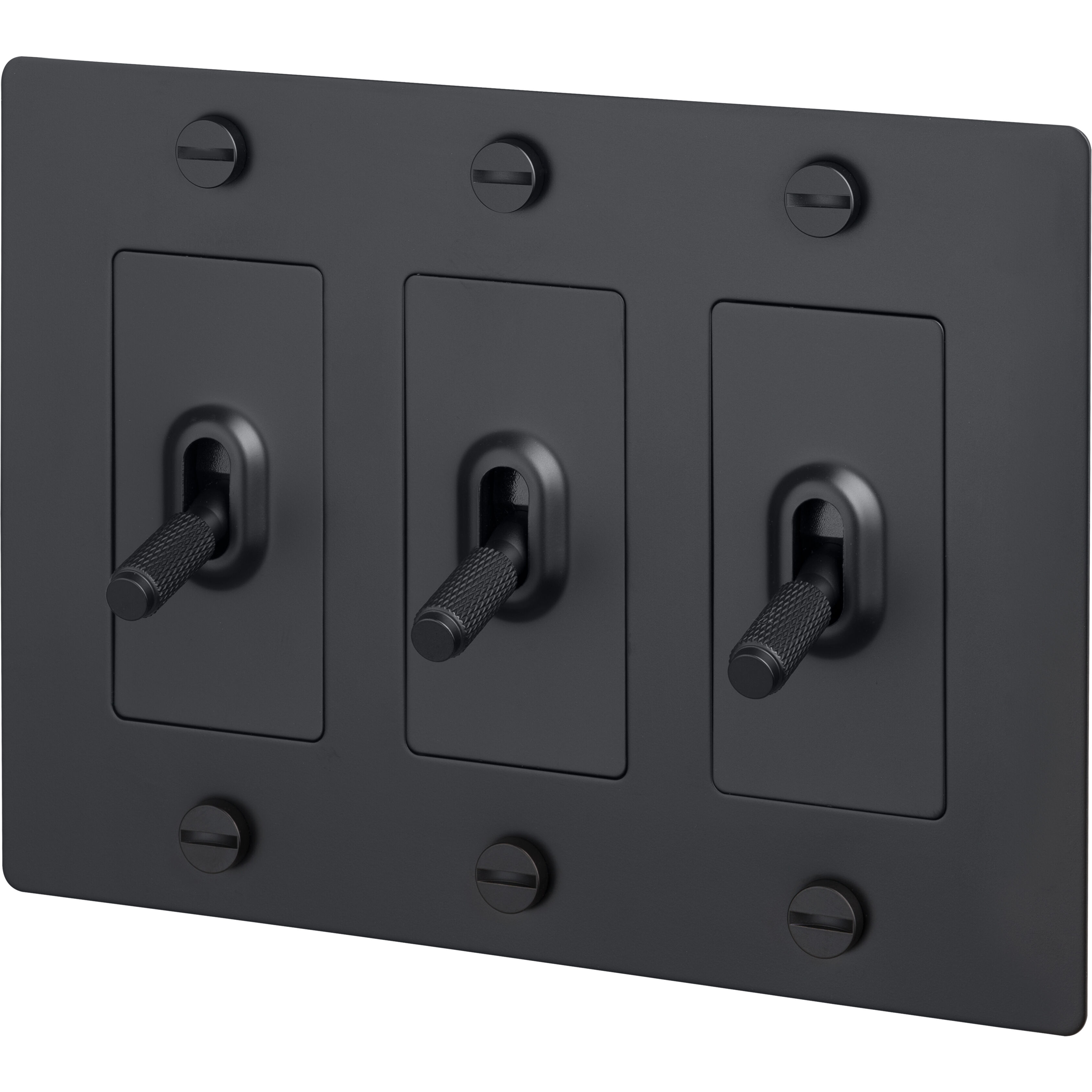 3G Toggle 120-277 Black Light Switch