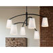 Headington 6 Light 53.75 inch Coal Chandelier Ceiling Light