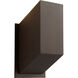 Uno 1 Light 9.25 inch Oiled Bronze Outdoor Wall Sconce