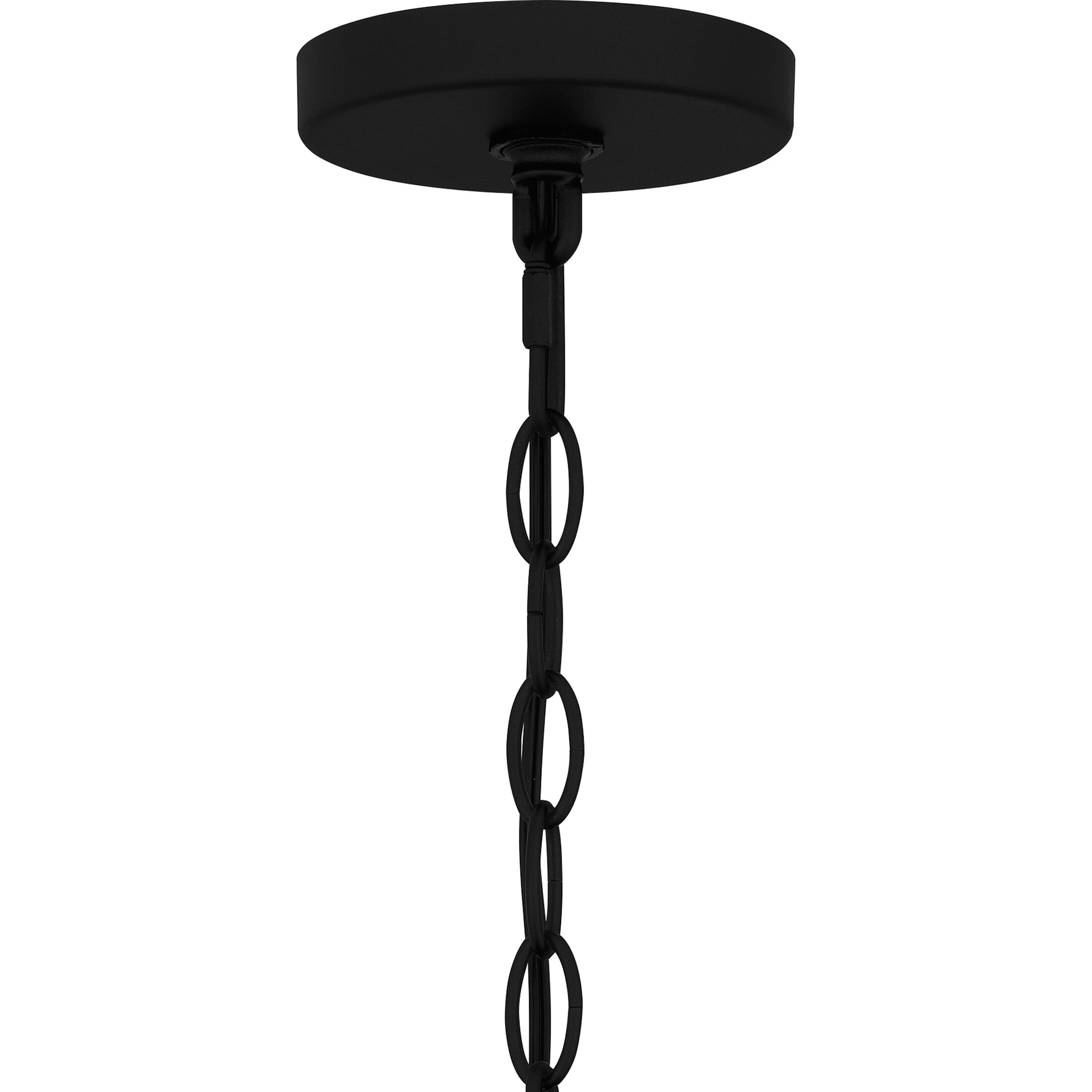 Balchier 1 Light 7 inch Matte Black Outdoor Hanging Lantern