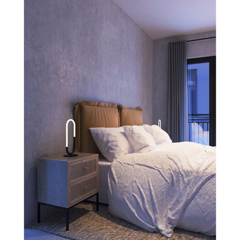 Huron 22.38 inch 11 watt Black Table Lamp Portable Light