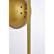 Eclipse 22 inch 40 watt Brass Table Lamp Portable Light