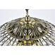 Earlene 3 Light 16 inch Antique Bronze and Clear Pendant Ceiling Light