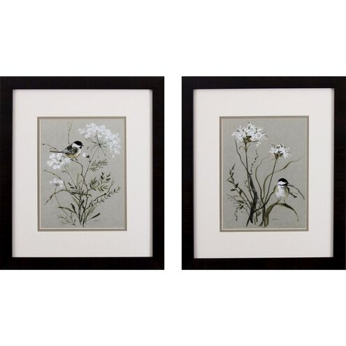 Florals Collection Green Framed Art