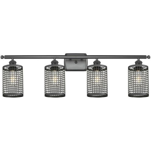 Nestbrook 4 Light 36 inch Matte Black Bath Vanity Light Wall Light
