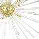 Utopia 12 Light 42 inch Satin Brass Foyer Pendant Chandelier Ceiling Light