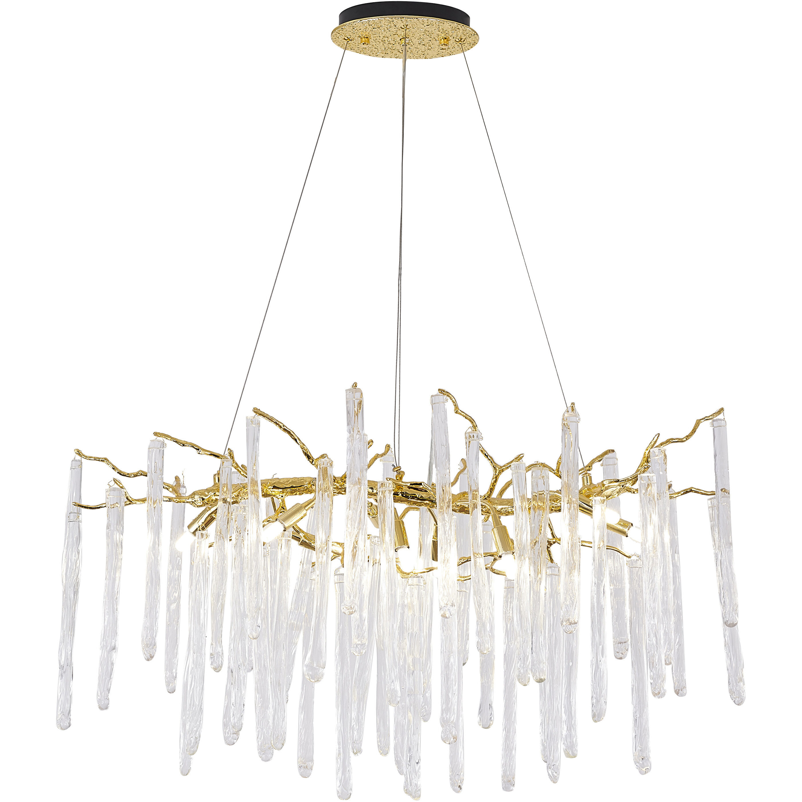 Canada 12 Light 11.8 inch Gold Chandelier Ceiling Light