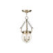 Everett 2 Light 8.5 inch Antique Brass Pendant Ceiling Light