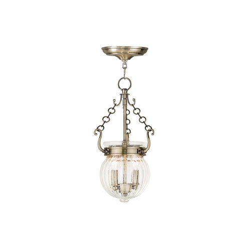 Everett 2 Light 9 inch Antique Brass Pendant Ceiling Light