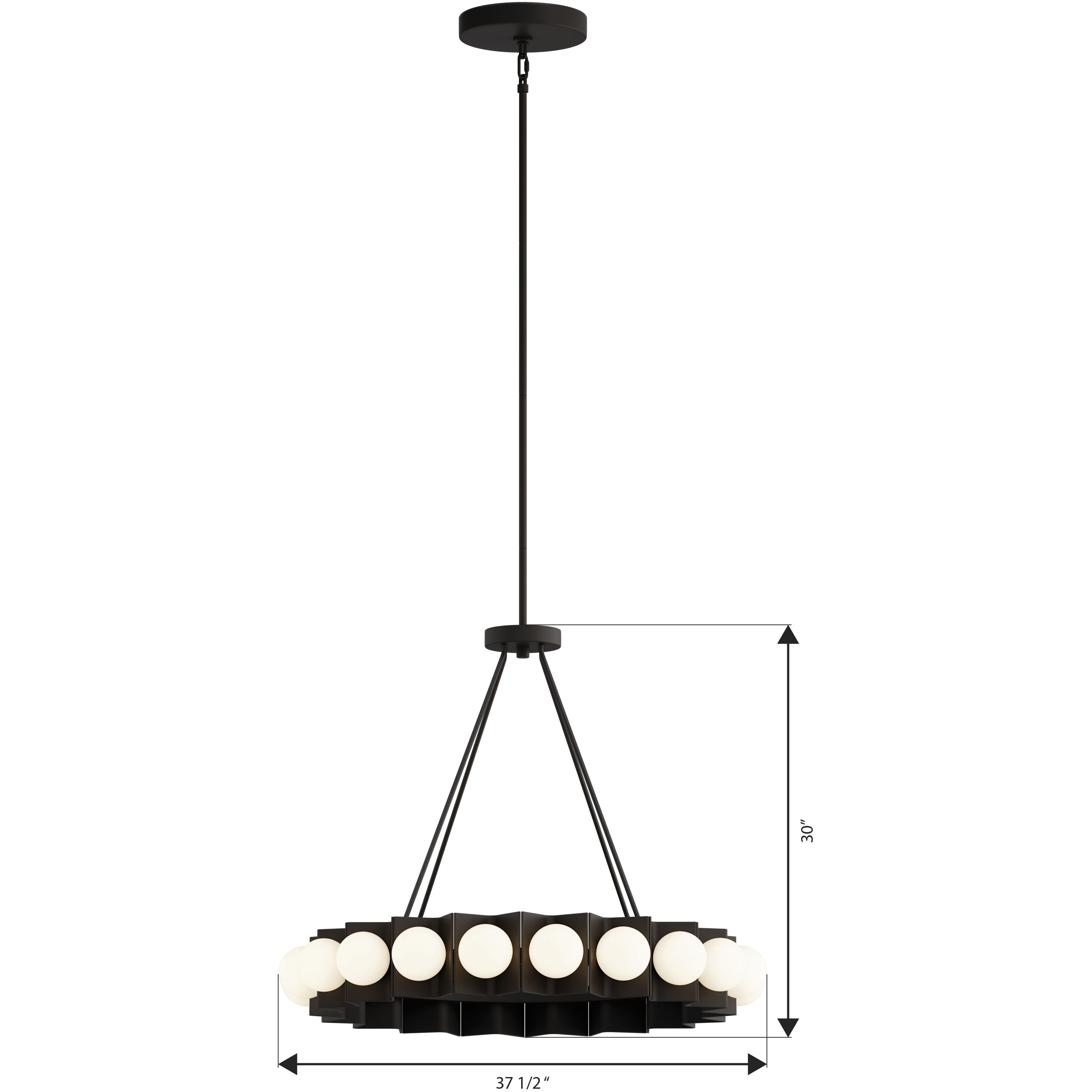 Vestra LED 37.5 inch Dark Bronze Pendant Ceiling Light