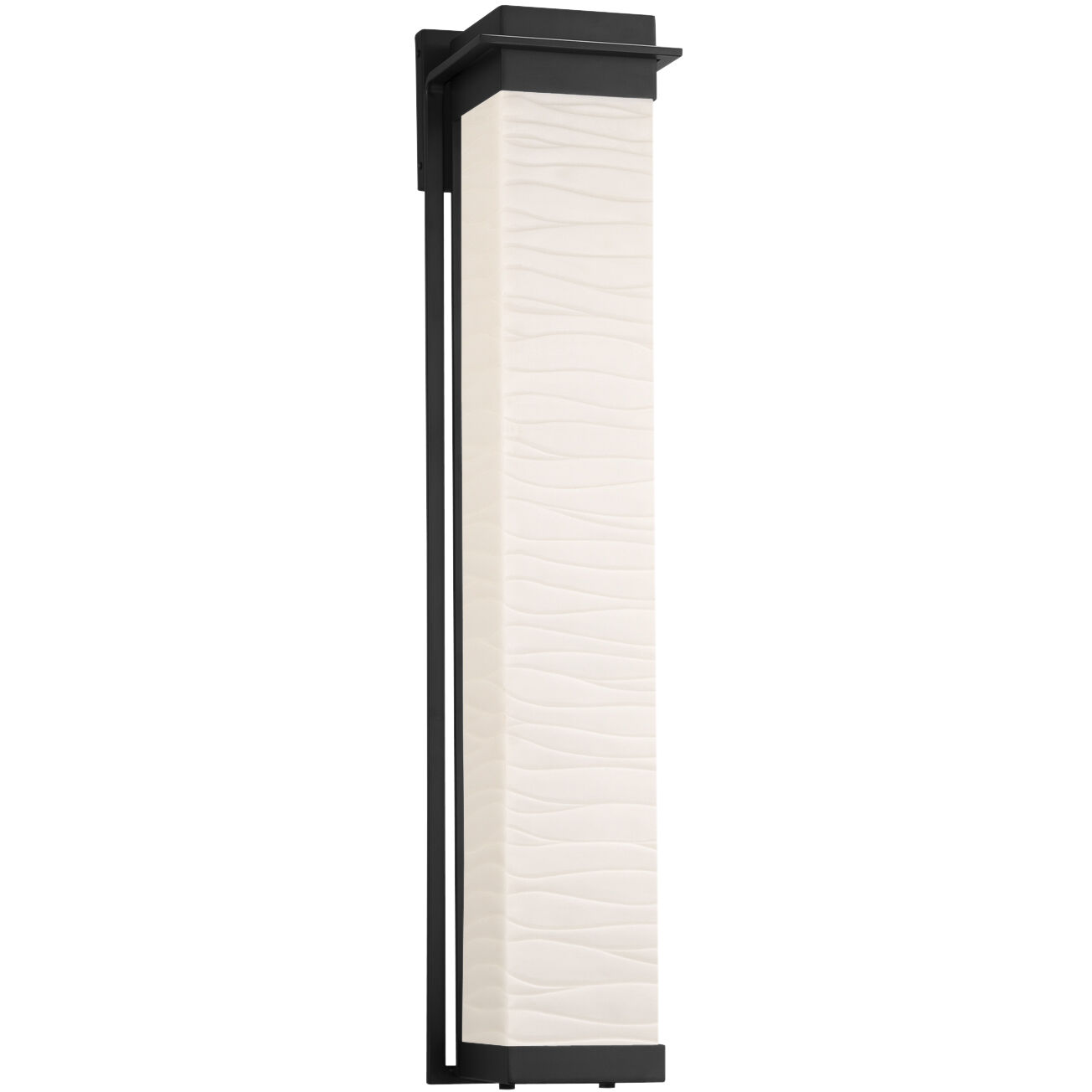 Porcelina Pacific Wall Sconce Wall Light in Matte Black