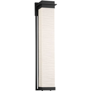 Porcelina Pacific LED 7 inch Matte Black Wall Sconce Wall Light