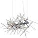 Icicle 9 Light 37 inch Chrome Island/Pool Table Light Ceiling Light