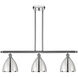 Ballston Dome 3 Light 36 inch Polished Chrome Island Light Ceiling Light