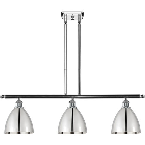 Ballston Dome 3 Light 36 inch Polished Chrome Island Light Ceiling Light