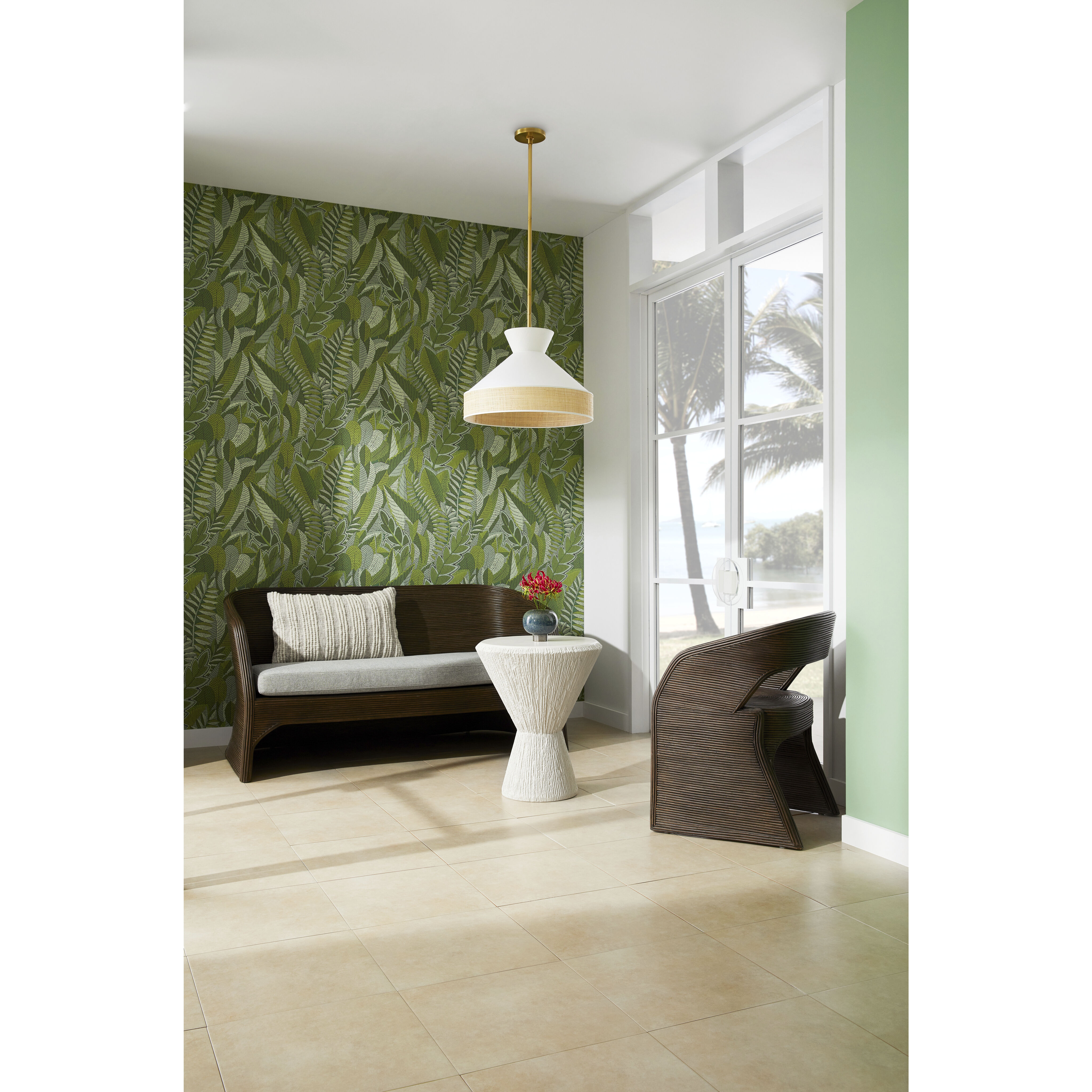 Malena 1 Light 20.5 inch White and Antique Brass Pendant Ceiling Light