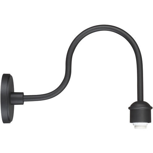 RLM 1 Light 12 inch Coal Outdoor Wall Mount, Great Outdoors
