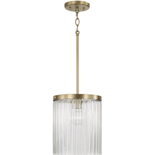 Vaughn 1 Light 10 inch Aged Brass Pendant Ceiling Light