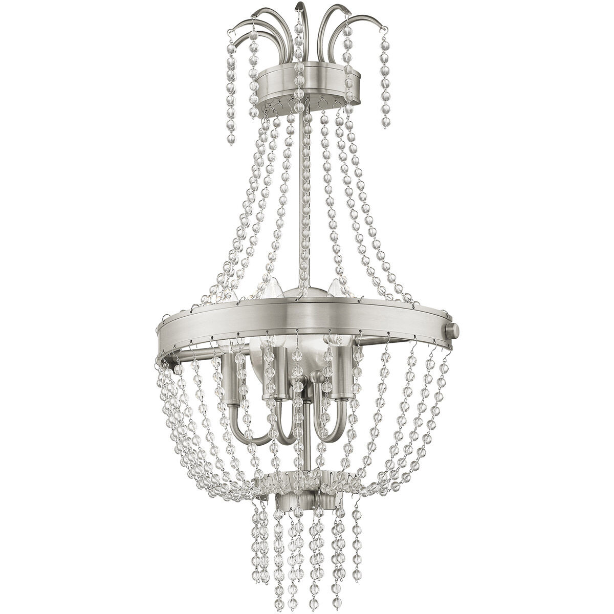 Valentina 3 Light 13 inch Brushed Nickel Wall Sconce Wall Light