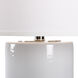 Pam Cain 31 inch 100.00 watt Aqua/White Glaze Table Lamp Portable Light