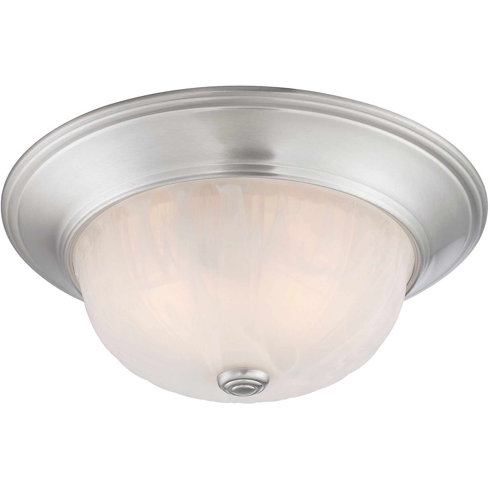 Stella 2 Light 13 inch Satin Nickel Flush Mount Ceiling Light
