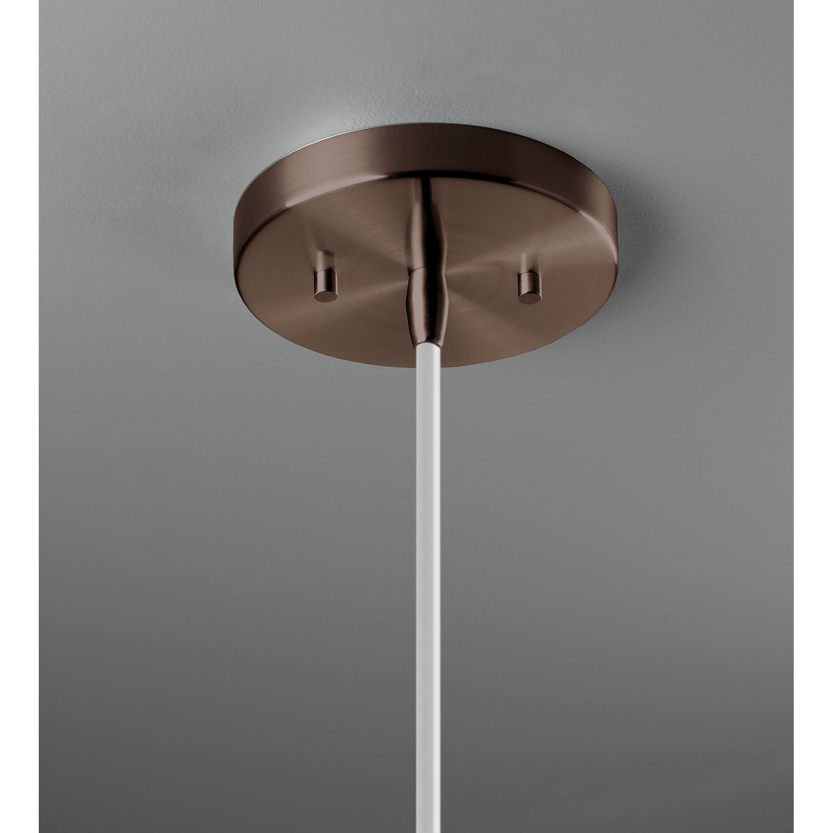 Radiance Collection - Fluted Pendant Ceiling Light in Dark Bronze, White Cord, Replaceable Bulb, Carbon Matte Black, 9W x 13H, Form+Finish+Function