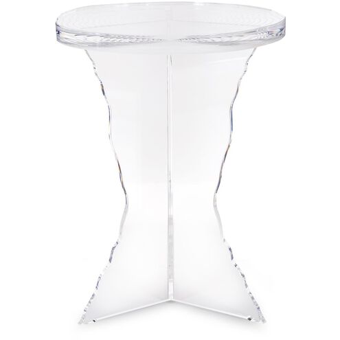 Chambord 24 X 18.25 inch Clear Side Table