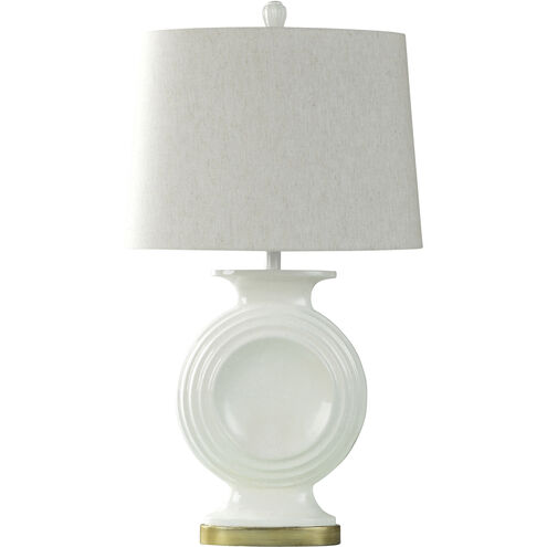 Norford Table 34 inch 100.00 watt Rippled White and Gold Table Lamp Portable Light