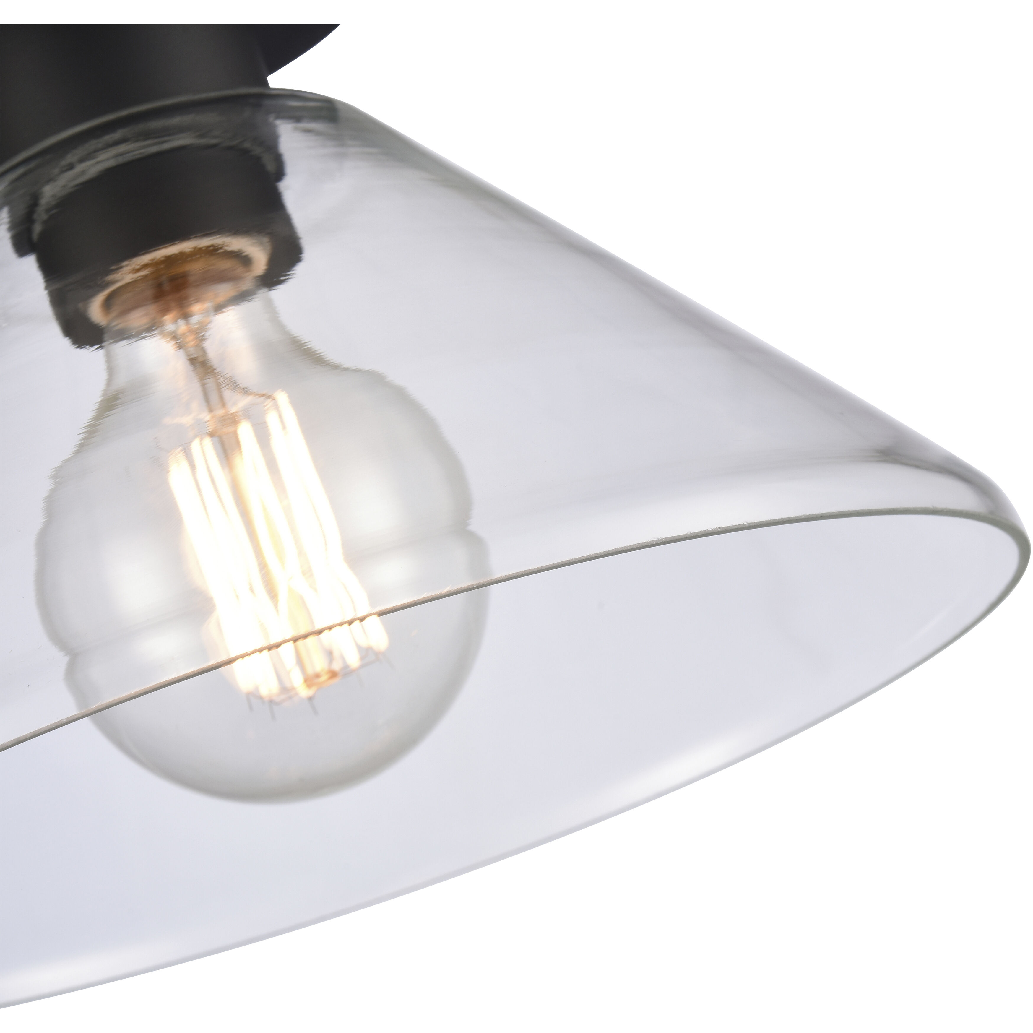 Vivica 1 Light 10 inch Matte Black Flush Mount Ceiling Light