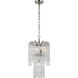 Julie Neill Lorelei LED 12 inch Polished Nickel Waterfall Chandelier Ceiling Light, Petite