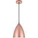 Kenneth 1 Light 9 inch Honey Gold Pendant Ceiling Light