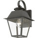 Wentworth 1 Light 13 inch Charcoal Outdoor Small Wall Lantern