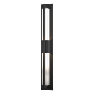 Double Axis LED 37.8 inch Coastal Black Outdoor Sconce, Large