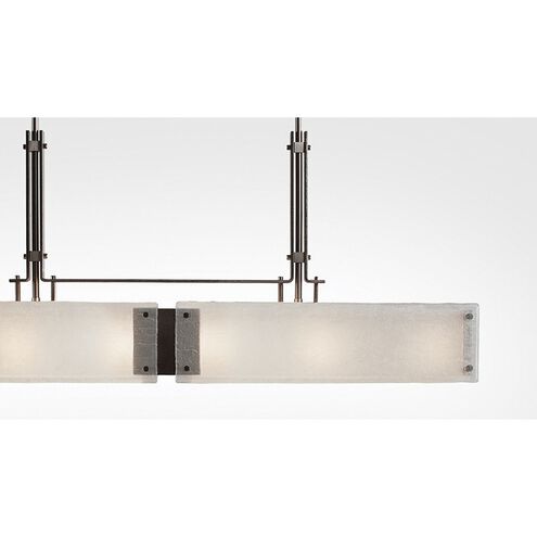 Urban Loft LED 44.4 inch Graphite Linear Pendant Ceiling Light in Frosted Granite, 2700K LED, Trestle