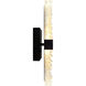 Lava LED 6 inch Black Wall Light